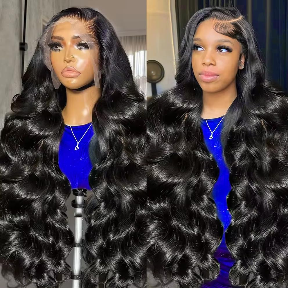 30 Inch 13X6 Lace Front Wigs Human Hair 200% Density Body Wave Lace Front Wigs Human Hair Pre Plucked Glueless Wigs Human Hair Wigs 13X6 HD Lace Frontal Wigs Human Hair Lace Front Wigs for Women