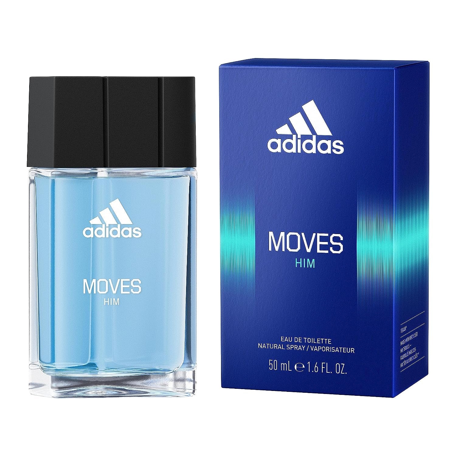 Moves Him Eau De Toilette 1.6 Fl Oz (Pack of 1), Notes of Green Apple, Cedarwood, Musk, Men'S Fragrance, Long Lasting, Sporty Fragrance, Travel Size