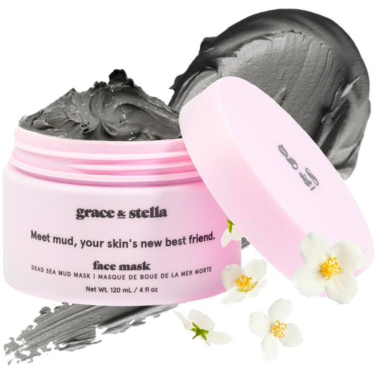 Dead Sea Mud Mask (120Ml) - Vegan Detox Dead Sea Mask - Mud Masks for Face and Body Mask - Mud Face Mask for Oily Acne, Blackheads