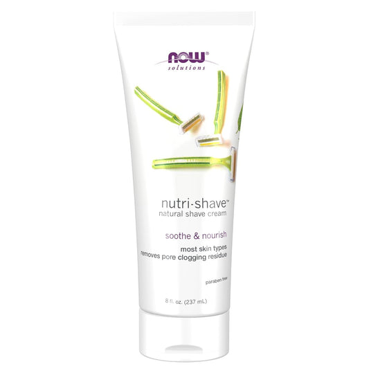 Solutions, Nutri-Shave, Shave Cream, Removes Pore Clogging Residue, Reduces Irritation, 8-Ounce