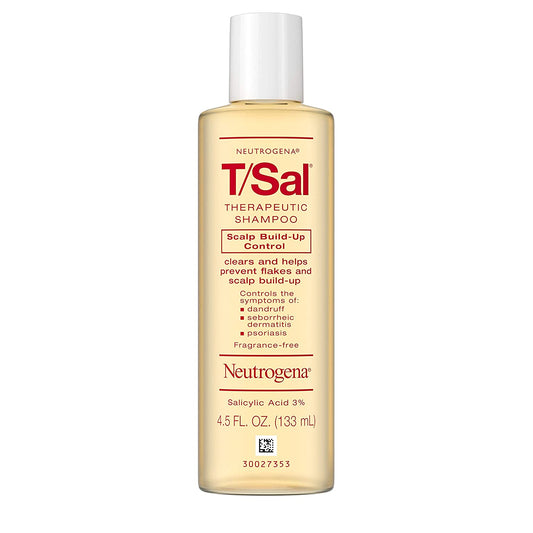 T/Sal Therapeutic Shampoo for Scalp Build-Up Control with Salicylic Acid, Scalp Treatment for Dandruff, Scalp Psoriasis & Seborrheic Dermatitis Relief, 4.5 Fl. Oz