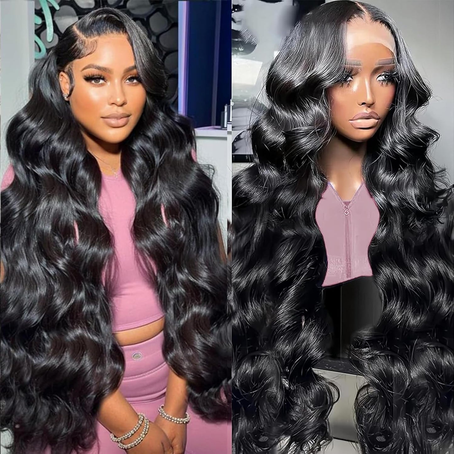 30 Inch 13X6 Lace Front Wigs Human Hair 200% Density Body Wave HD Lace Front Wigs Human Hair Pre Plucked Glueless Wigs Human Hair for Women with Baby Hair