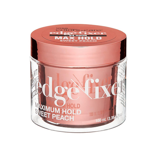 Maximum Hold Edge Fixer, Non-Greasy Gel Formula Infused with Biotin B7, 24 Hour Hold, ‘Sweet Peach’ Scented, 3.38 Fl. Oz. (100 Ml)