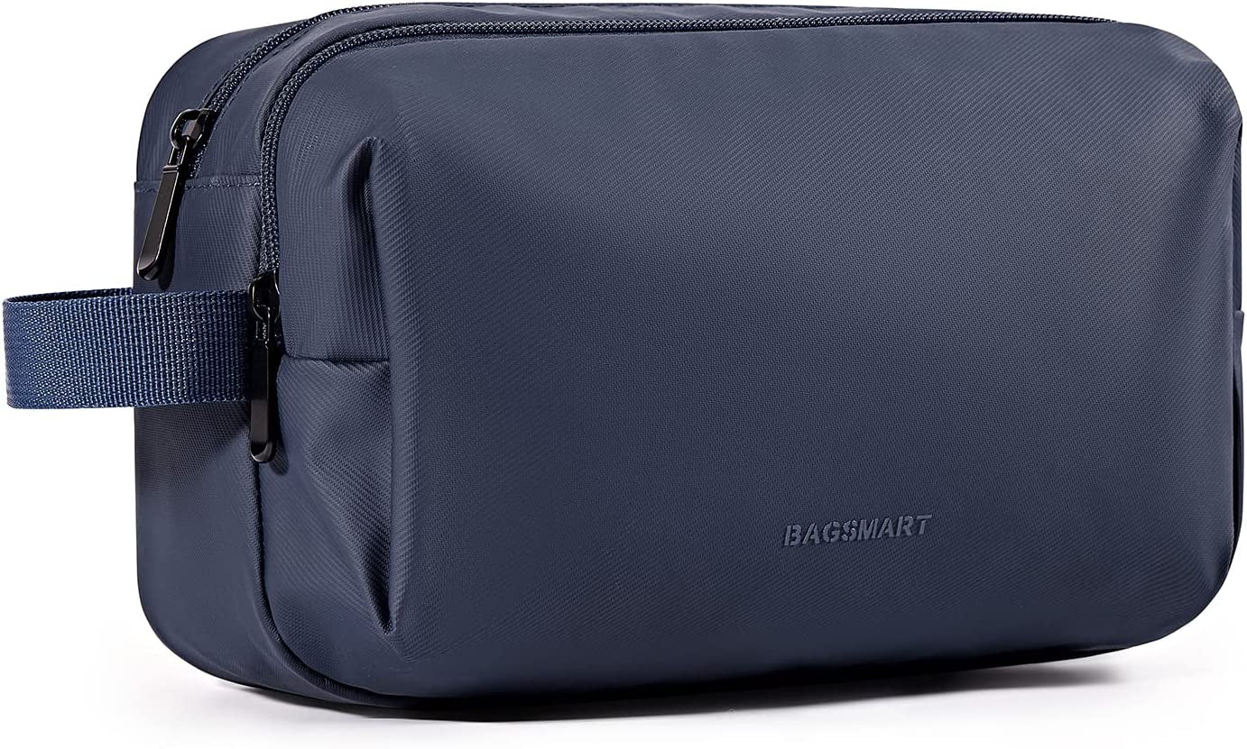 Toiletry Bag for Men, Travel Toiletry Organizer Dopp Kit Water-Resistant Shaving Bag for Toiletries Accessories, Door Room Essentials,Black-Large