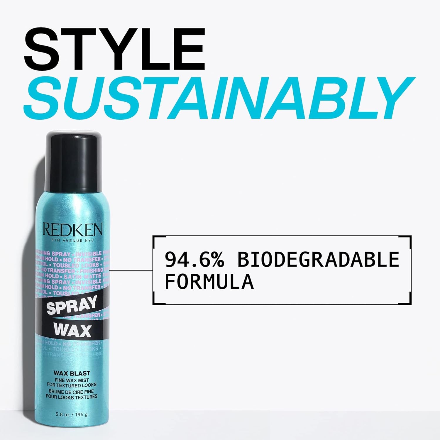 Redken Spray Wax Invisible Texture Mist | High Impact Finishing Spray-Wax | Adds Volumizing Body, Dimension & Tames Flyaways | Medium Control |For All Hair Types