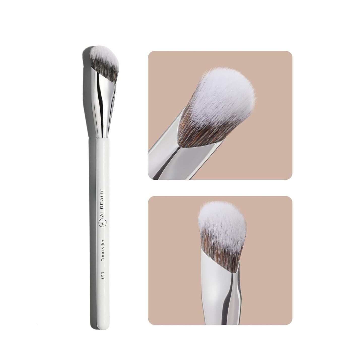 Eyeliner Brush, Crescent-Shaped Eyeliner and Brow Brush - Effortlessly Create Perfect Eyeliner (187 Curved Eyeliner)