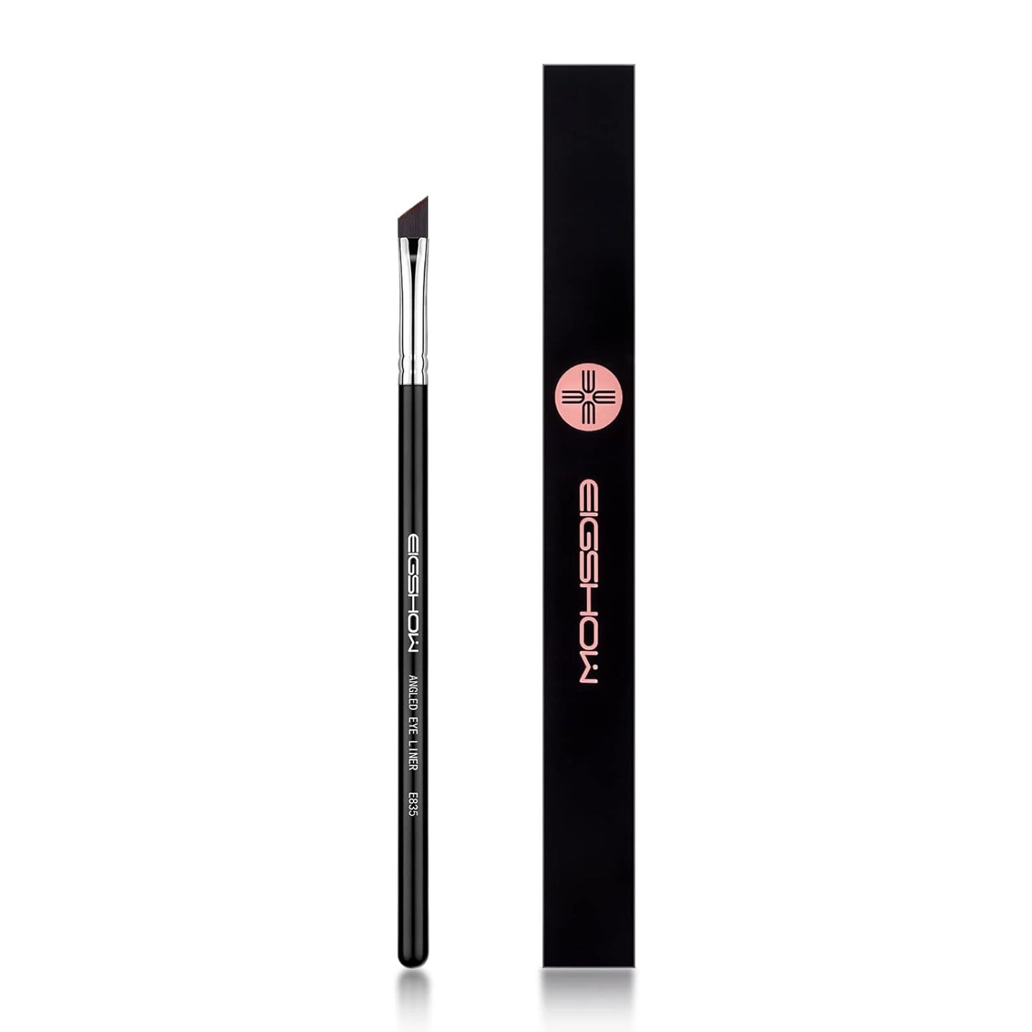 Eyeliner Brush Fine Angled - PRO Precision Gel Eye Liner Makeup Brush -Ultra Thin Slanted Flat Angle - Premium Cruelty Free Synthetic Bristles (E835)