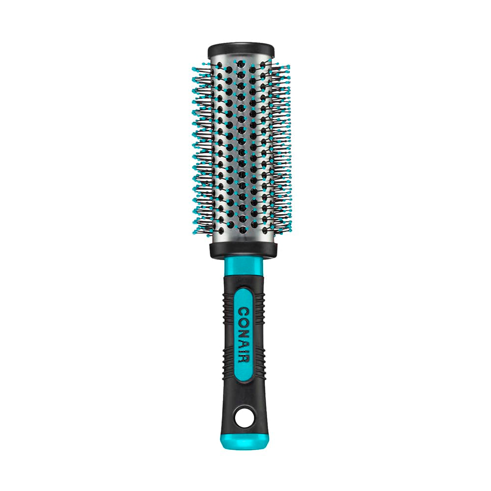 Salon Results round Hair Brush - Hair Brush Blow Dryer - Large round Brush for Blow Out - Nylon Bristles - Curly Hair Brush - Hair Brushes for Women - Hair Brushes for Women