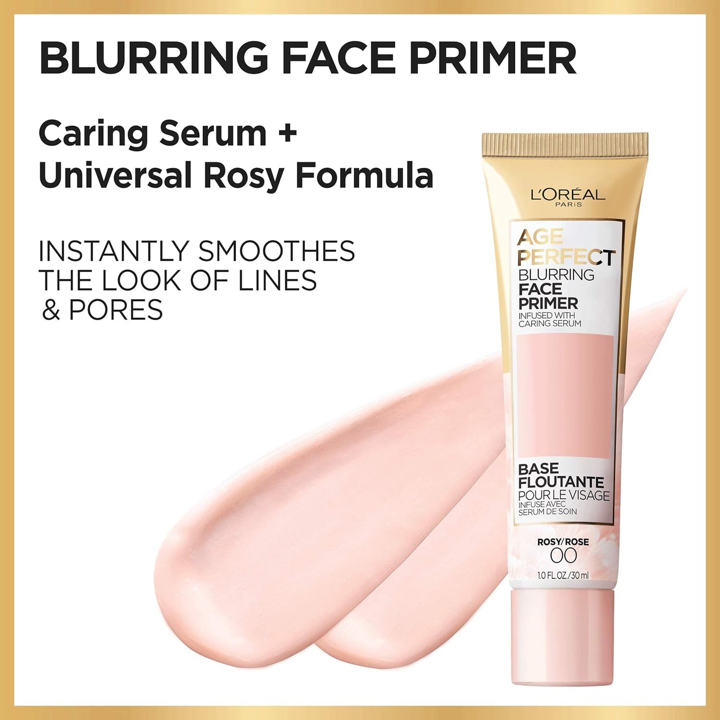 L’Oréal Paris Age Perfect Face Blurring Primer Infused with Caring Serum Smoothes Liners and Pores