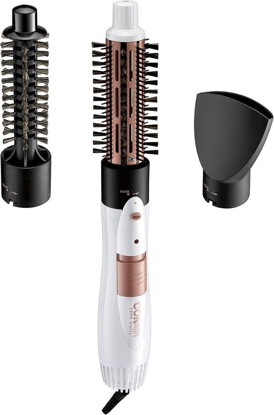 Double Ceramic 3-In-1 Hot Air Brush, Dry as You Style