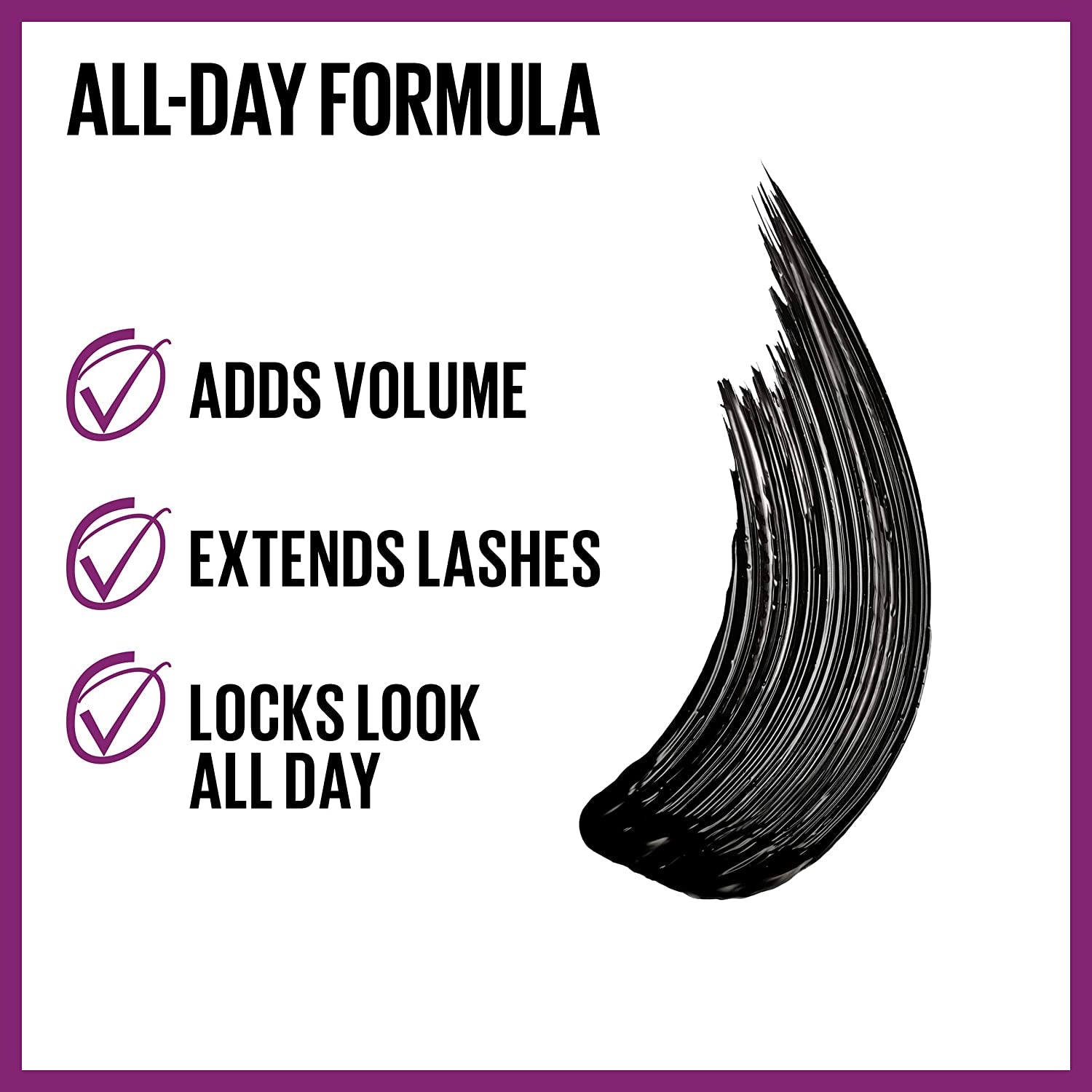 the Falsies Lash Lift Washable Mascara Volumizing, Lengthening, Lifting, Curling, Multiplying, Eye Makeup, Blackest Black, 1 Count