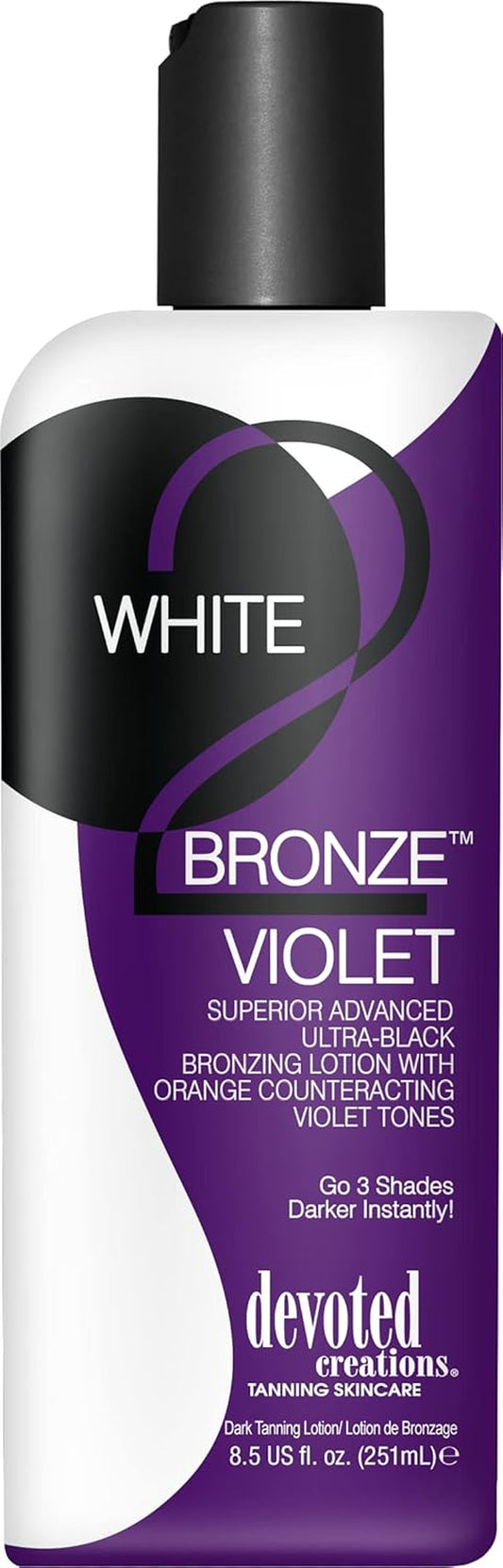 WHITE 2 BRONZE VIOLET Black Bronzer - 8.5 Oz.