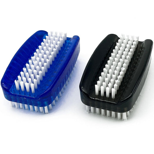 Nail Brush for Cleaning Fingernails 2 Sided Nylon Bristles Fingernail Brush for Cleaning Nail Scrubber Scrub Clean Soft Stiff Nail Scrub Brush, 2 Pack