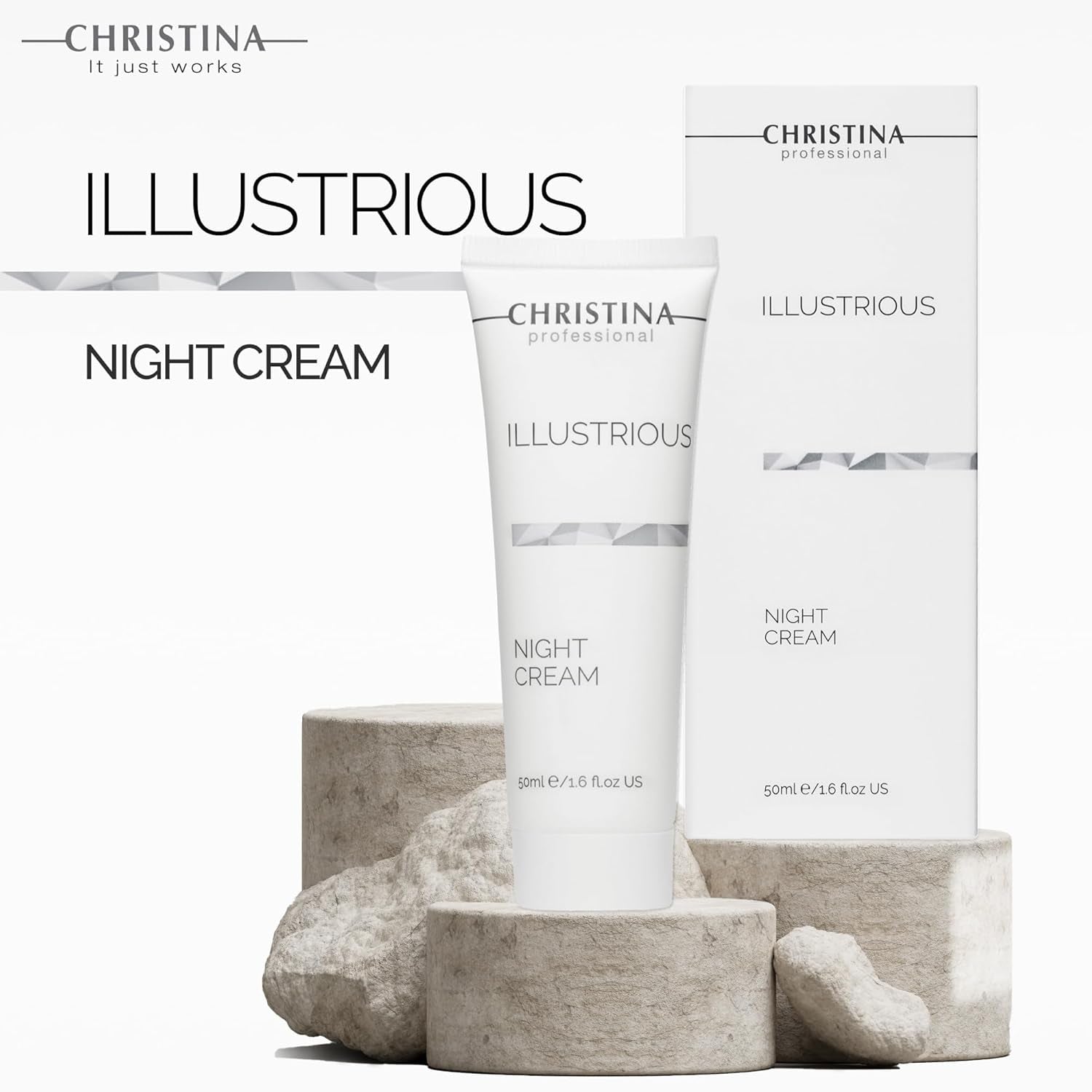 Illustrious Night Cream with Retinol and Vitamin E | Night Cream for Face Rejuvenates and Moisturizes the Skin | Suitable for All Skin Types 50Ml / 1.7 Fl.Oz