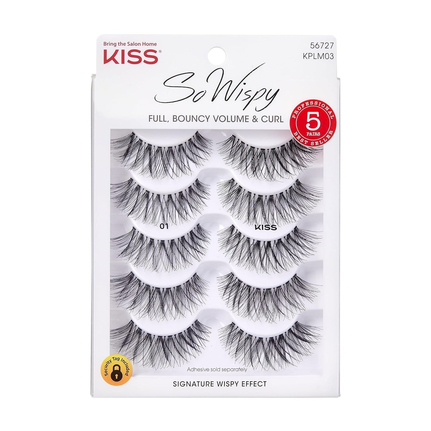 so Wispy False Eyelashes Multipack #11, Full Bouncy Volume & Curl, Signature Wispy Effect, Quality Synthetic, Crisscross Pattern, Cruelty Free, Reusable and Contact Lens Friendly, 5 Pairs