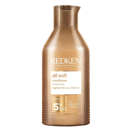 Redken All Soft Conditioner for Dry Hair - Moisturizes & Provides Intense Softness with Argan Oil