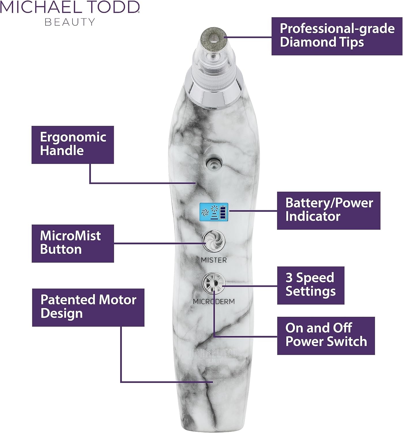 Beauty - Sonicrefresher - Wet/Dry Microdermabrasion & Pore Extraction System with Micromist Technology