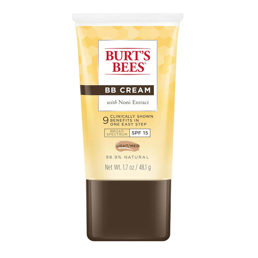 BB Cream with SPF 15, Broad-Spectrum Sunscreen Tinted Lotion for All Skin Types, 98.9 Percent Natural Origin Skin Care, Light to Medium, 1.7 Oz. Tube