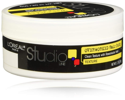 Studio Line Overworked Hair Putty, 1.7 Ounce (Pack of 4)