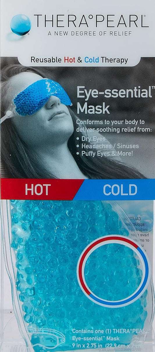 Eye Mask, Eye-Ssential Mask with Flexible Gel Beads for Hot Cold Therapy