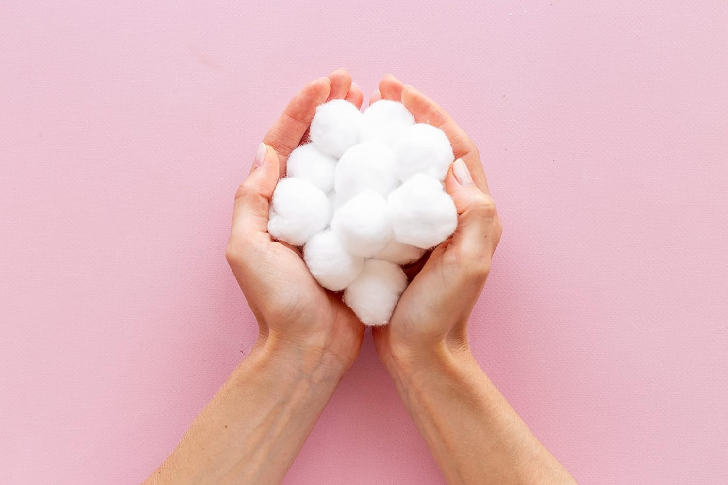 300 Small Cotton Balls for Make-Up, Nail Polish Removal, Pet Care, Applying Oil Lotion or Powder, Made from 100% Pure & Natural Cotton, Soft and Absorbent for Household Needs (300 Count)