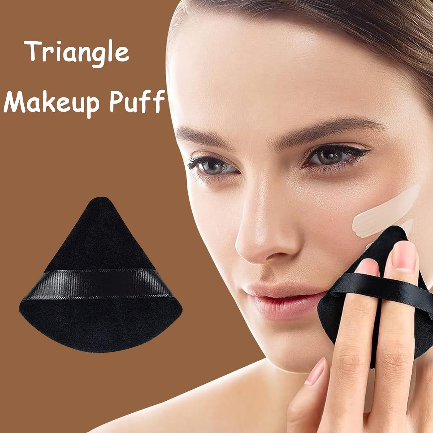 9 Pcs Powder Puff Face Makeup Sponge:Powder Puff Face Triangle for Loose Powder Cosmetic Foundation Beauty Blender Makeup Puff