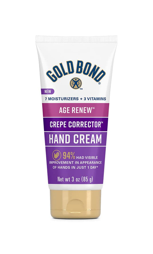 Age Renew Crepe Corrector Hand Cream, Replenishing & Smoothing Formula, 3 Oz.