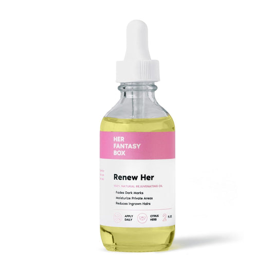 Renew Her - Natural Rejuvenating Oil for Dark Spots, Ingrown Hair, and Skin Brightening - Nourishing, Moisturizing Formula for All Skin Types