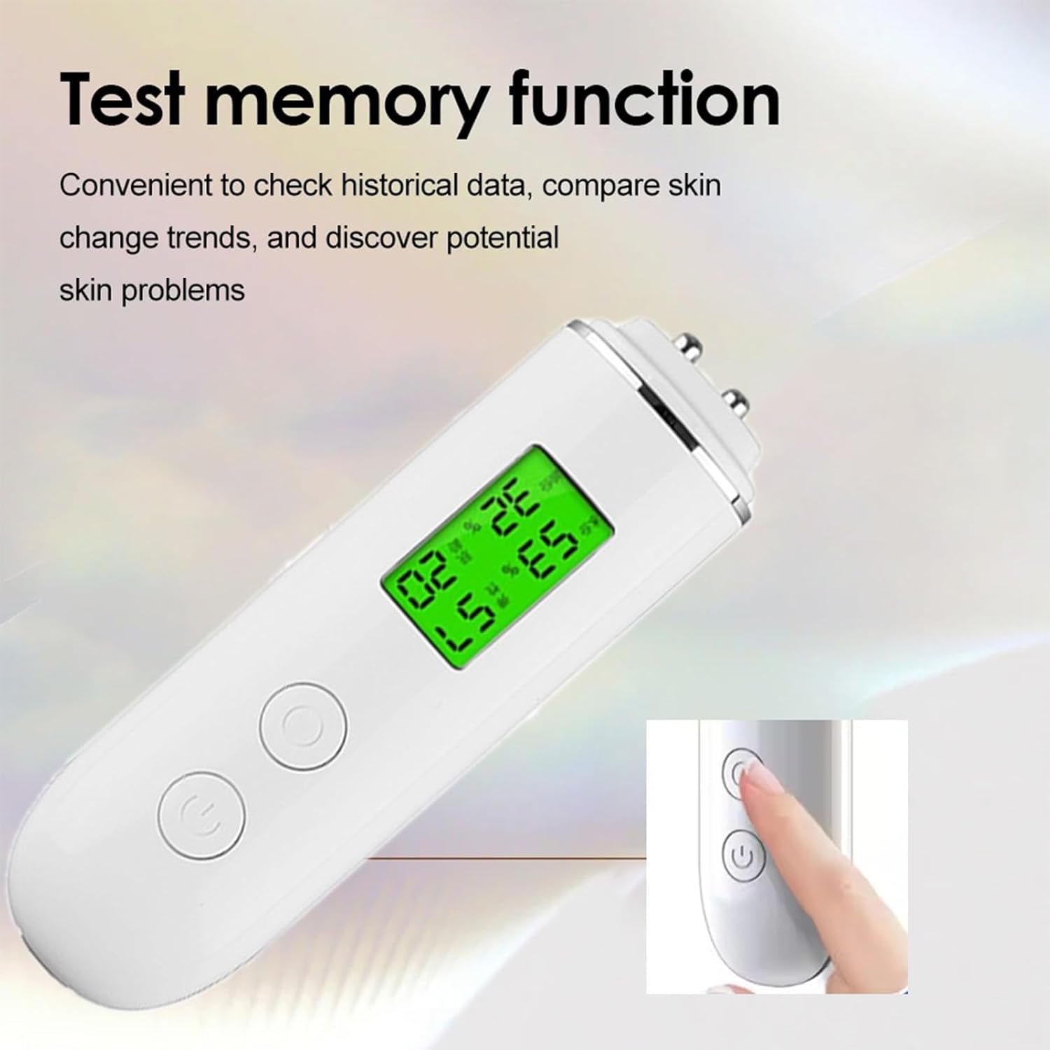 Hydration Monitor,Corneometer Skin Hydration Meter,Skin Analyzer Machine Professional,Multifunctional Hydration Test and Tracking Device for Skincare with Lcd,Skin Hydration Tester