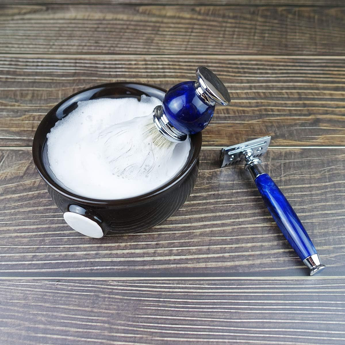 Shaving Soap Bowl for Men, Easier to Lather Black