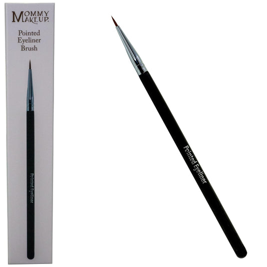 Pointed Eyeliner Brush - Ultra Fine Premium Synthetic Vegan Bristles - Precision Gel Eye Liner Brush for Makeup Artist-Quality Results, Cruelty Free by