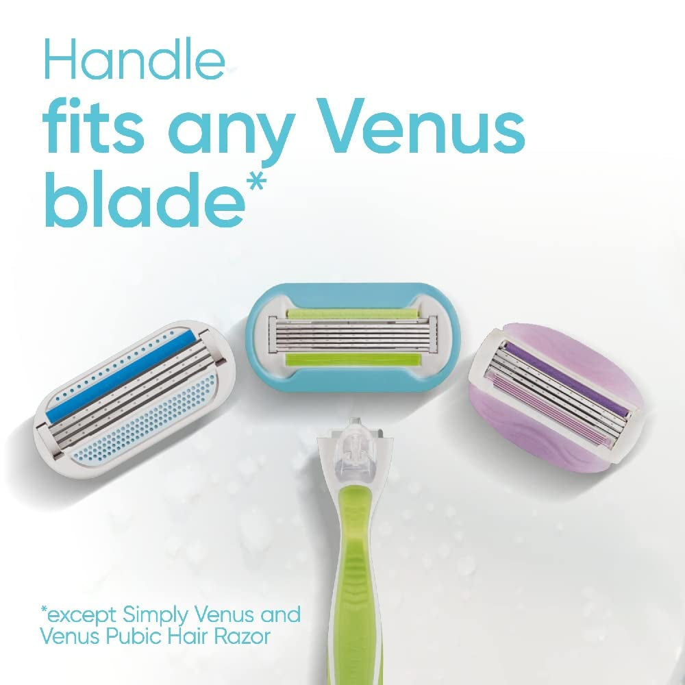 Womens Razor Blade Refills, Venus Extra Smooth 4 Count and Venus Deluxe Smooth Sensitive 2 Count, 6 Total Refills