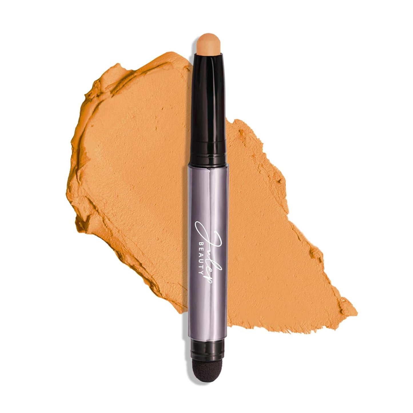 Eyeshadow 101 Crème-To-Powder Waterproof Eyeshadow Stick – Champagne Shimmer – Long-Lasting, Crease-Proof, Medium Golden-Beige Shimmer Cream Eyeshadow with Built-In Smudger