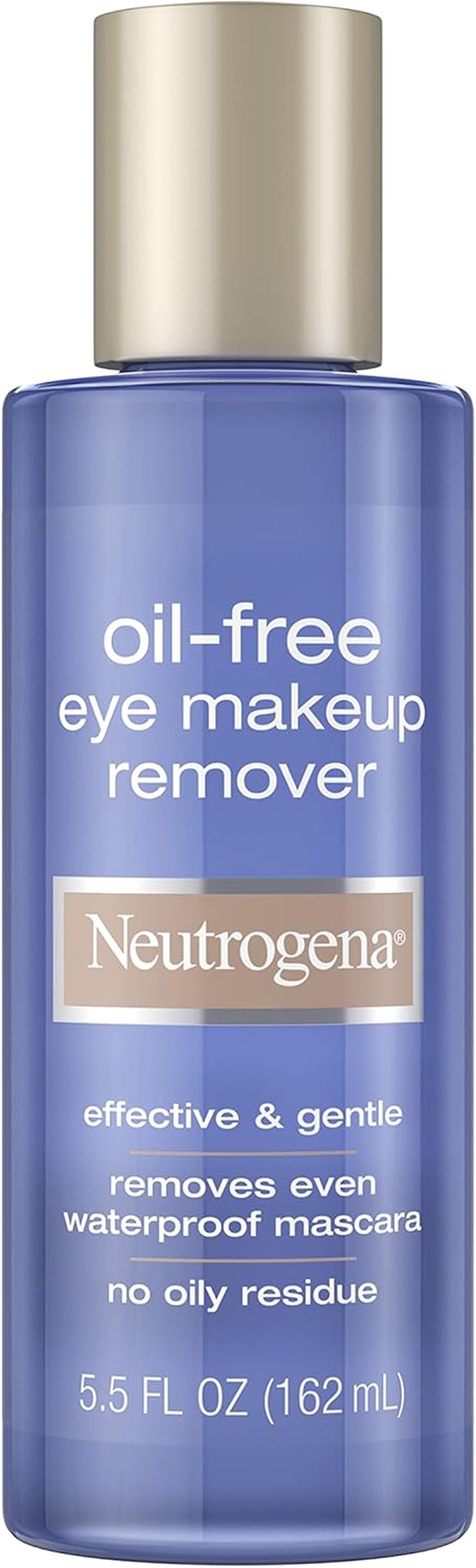 Gentle Oil-Free Eye Makeup Remover & Cleanser for Sensitive Eyes, Non-Greasy Makeup Remover, Waterproof Mascara Remover, Dermatologist & Ophthalmologist Tested, 5.5 Fl. Oz