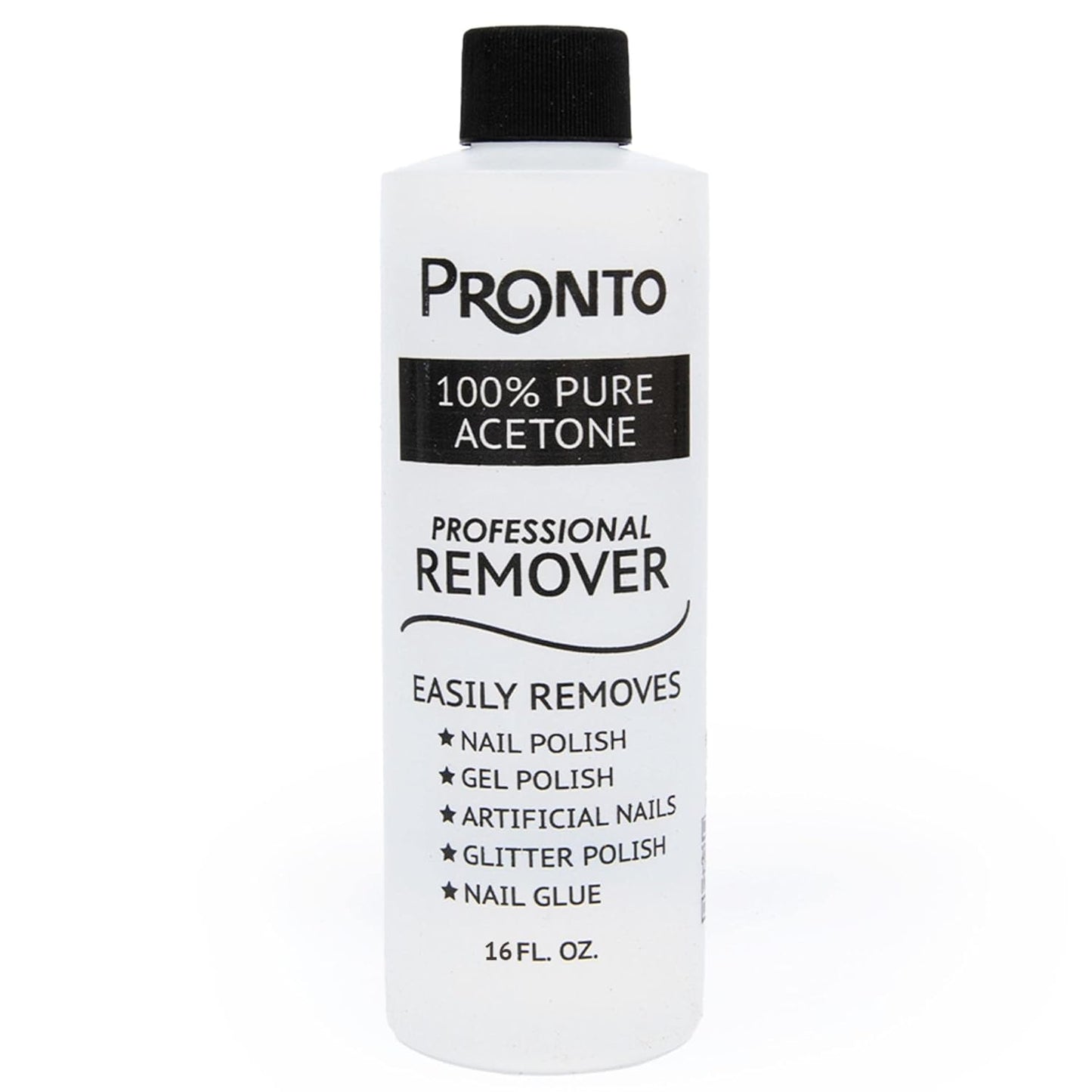 100% Pure Acetone - Quick, Professional Nail Polish Remover - for Natural, Gel, Acrylic, Sculptured Nails (8 FL. OZ.)