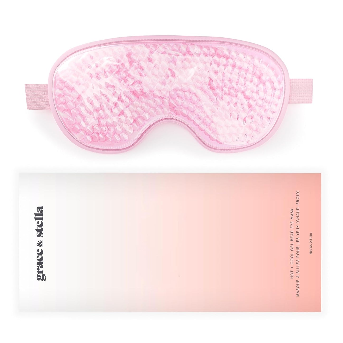 Eye Wrinkle Pads and Patches - Cooling Eye Mask for Puffiness - Ice Face Mask - Gel Eye Mask - Ice Mask to Reduce Wrinkles, Dark Circles, Eye Bags, Migraines - Hot & Cold Eye Mask by Grace and Stella