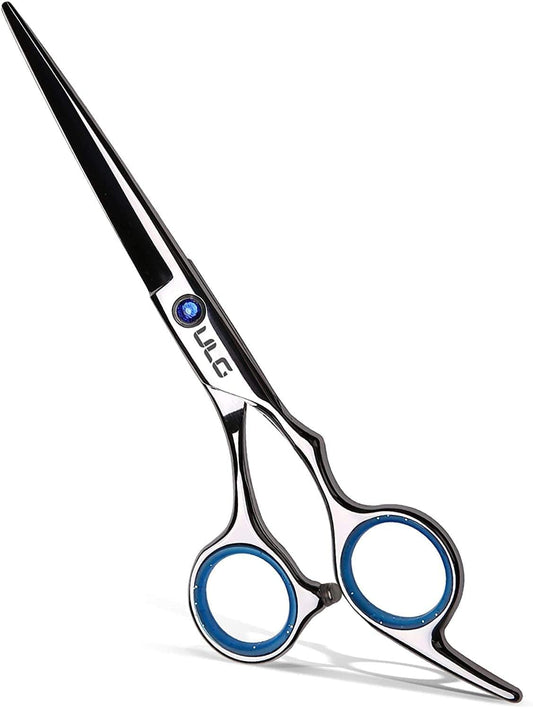 Hair Cutting Scissors,  Professional Hair Scissors 6.5 Inch Right-Hand Razor Edge Barber Scissors Salon Hair Cutting Shears Made of Japanese Stainless Steel, Hand Sharpened Blue