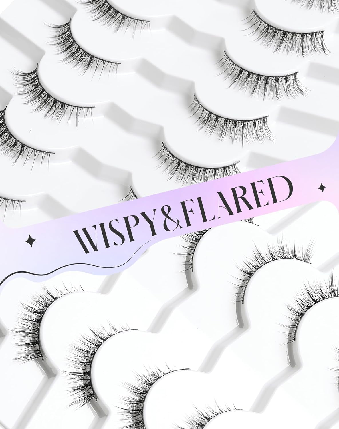 Natural Lashes Natural Eyelashes Short Eyelashes Natural Look False Eyelashes Wispy Eye Lashes 10Mm Small Lashes Fake Lashes K50