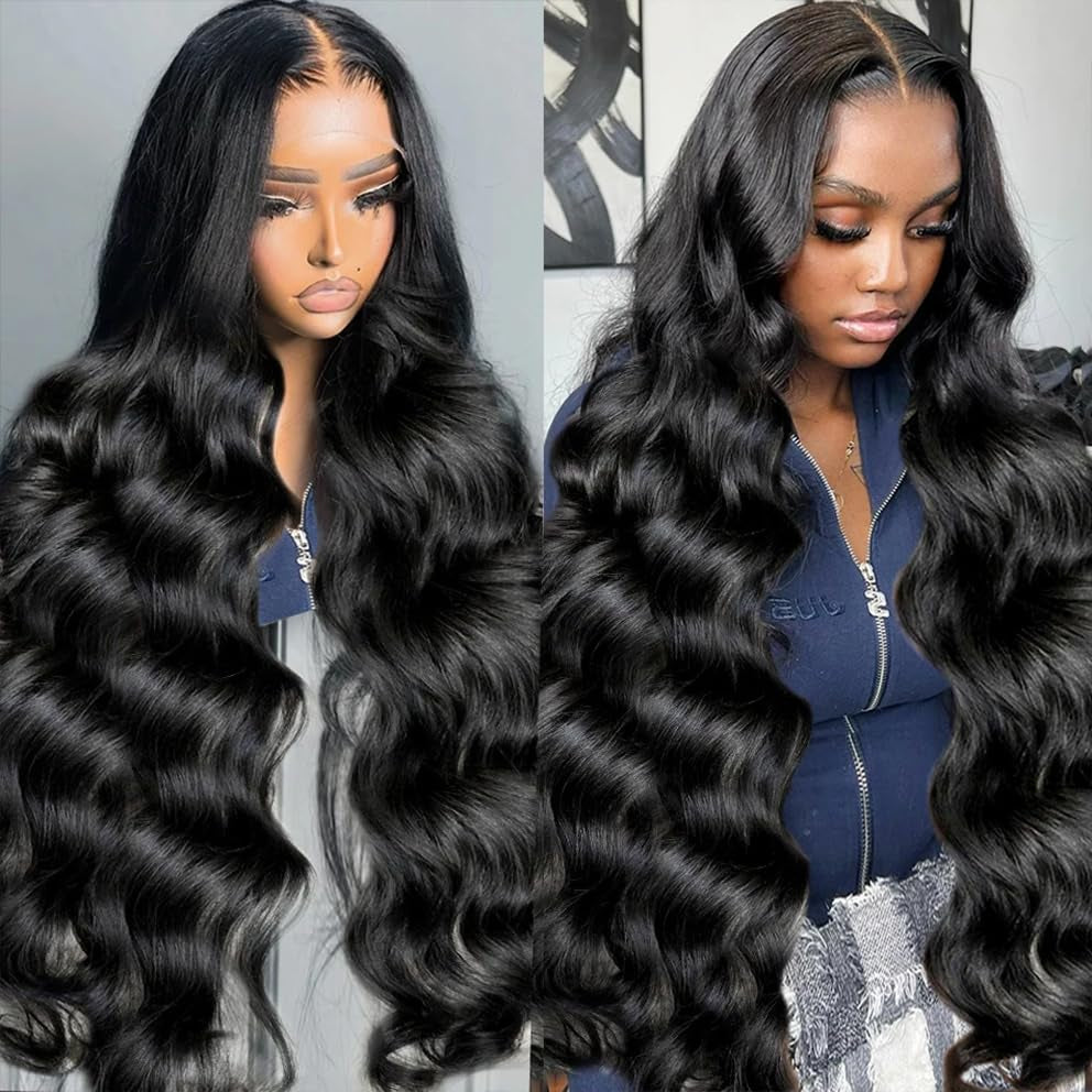 30 Inch 13X6 Lace Front Wigs Human Hair 200% Density Body Wave Lace Front Wigs Human Hair Pre Plucked Glueless Wigs Human Hair Wigs 13X6 HD Lace Frontal Wigs Human Hair Lace Front Wigs for Women