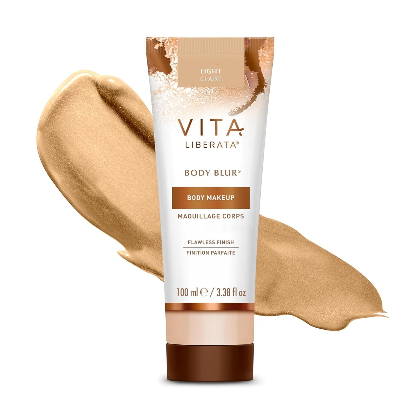 Body Blur, Leg and Body Makeup. Skin Perfecting Body Foundation for Flawless Bronze, Easy Application, Radiant Glow, Evens Skin Tone, New Packaging