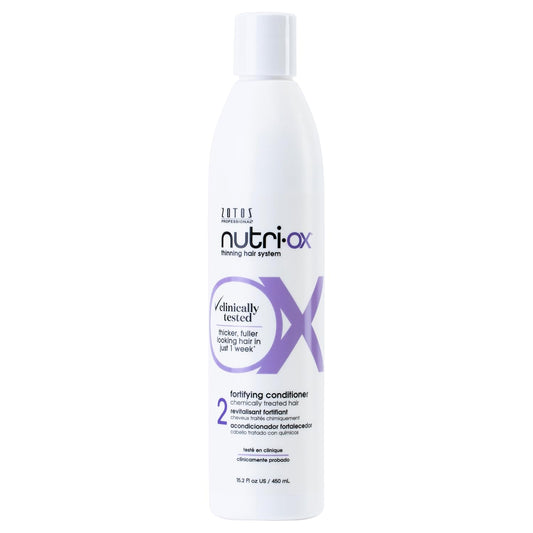 NUTRI-OX Fortifying Conditioner Chemically-Treated for Colored Thinning Hair | Thicker, Fuller-Looking Hair | Clinically & Dermatologically Tested | Peppermint | Color-Safe