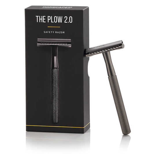 ® the Plow® 2.0 Premium Single Blade Double-Edged Safety Face Razor for Men