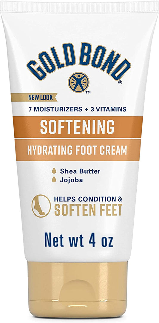 Softening Foot Cream, 4 Oz., with Shea Butter to Soften Rough & Dry Feet