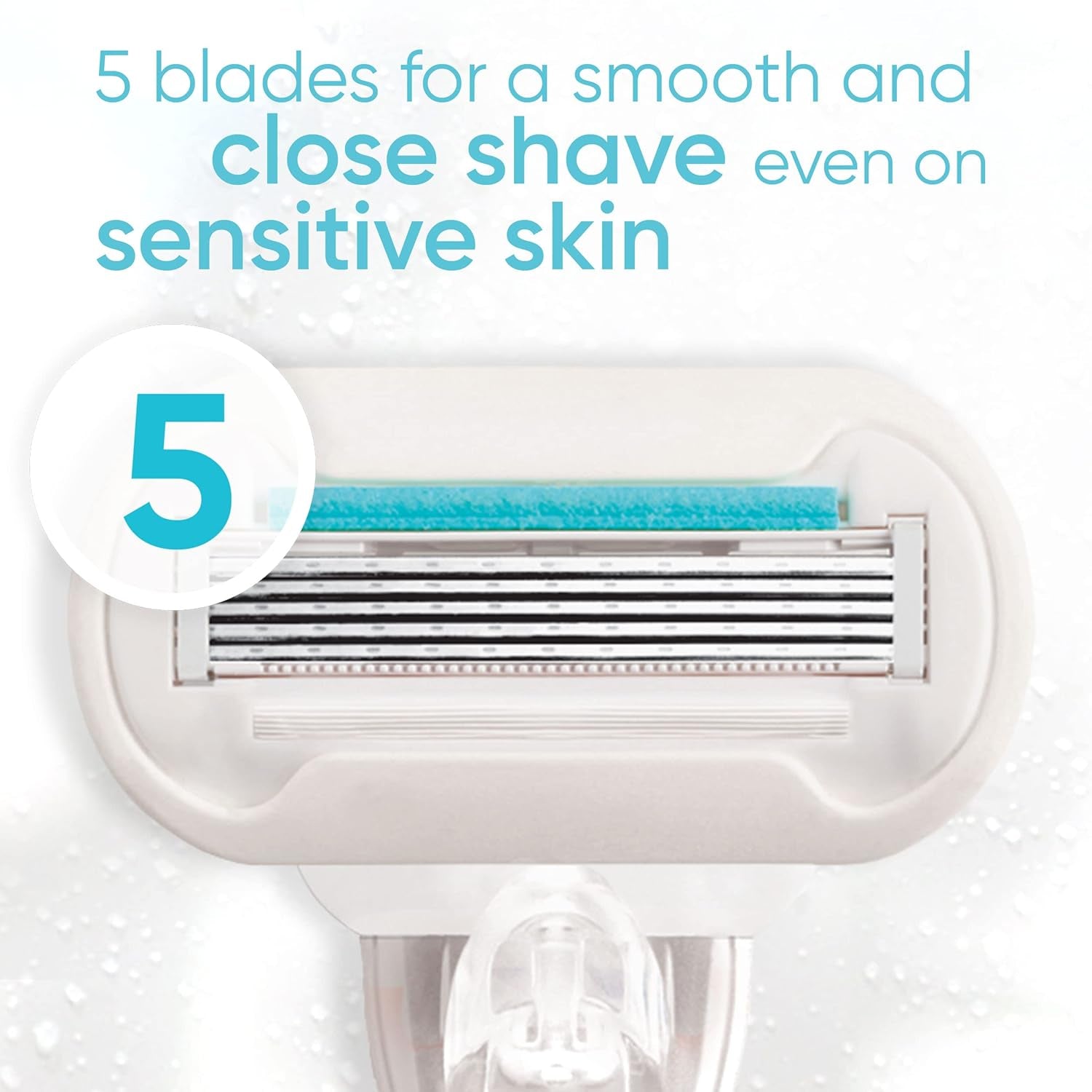 Extra Smooth Sensitive Womens Razor Blade Refills, 6 Count, Designed for Women with Sensitive Skin