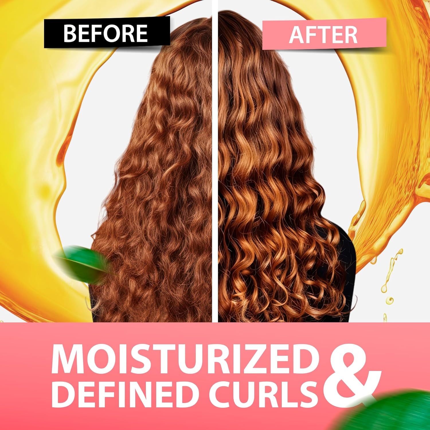 Curl Defining Cream for Wavy Hair - Leave-In Texturizer for Dry, Wave & Curly Hair - Moisturize with Macadamia & Argan Oil - Best Frizz Control - Curly Hair Products