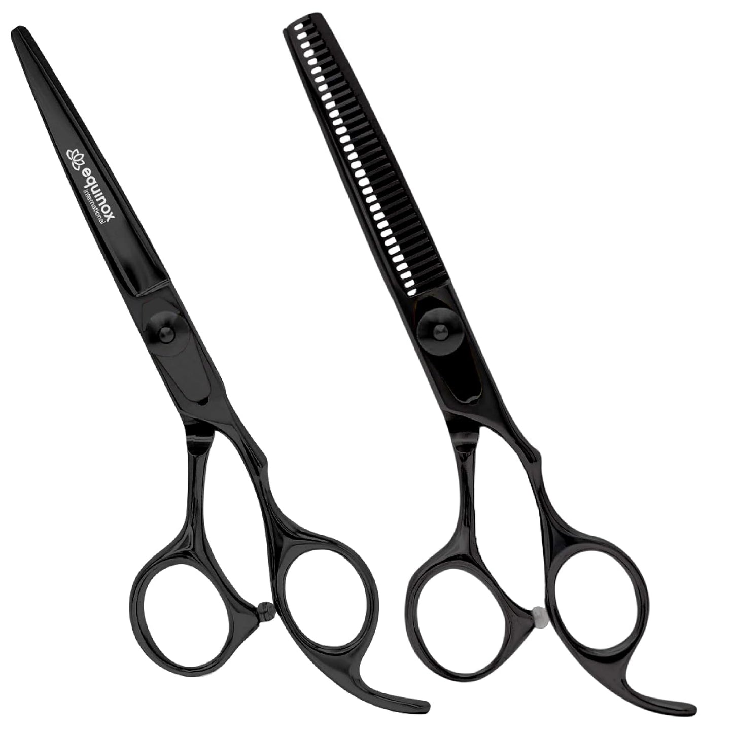 Equinox Professional Hair Scissors Set - Includes Barber Scissors & Thinning Shears for Hair Cutting & Grooming, Premium Japanese Stainless Steel Hair Cutting Scissors, Barber Accessories & Hair Tools