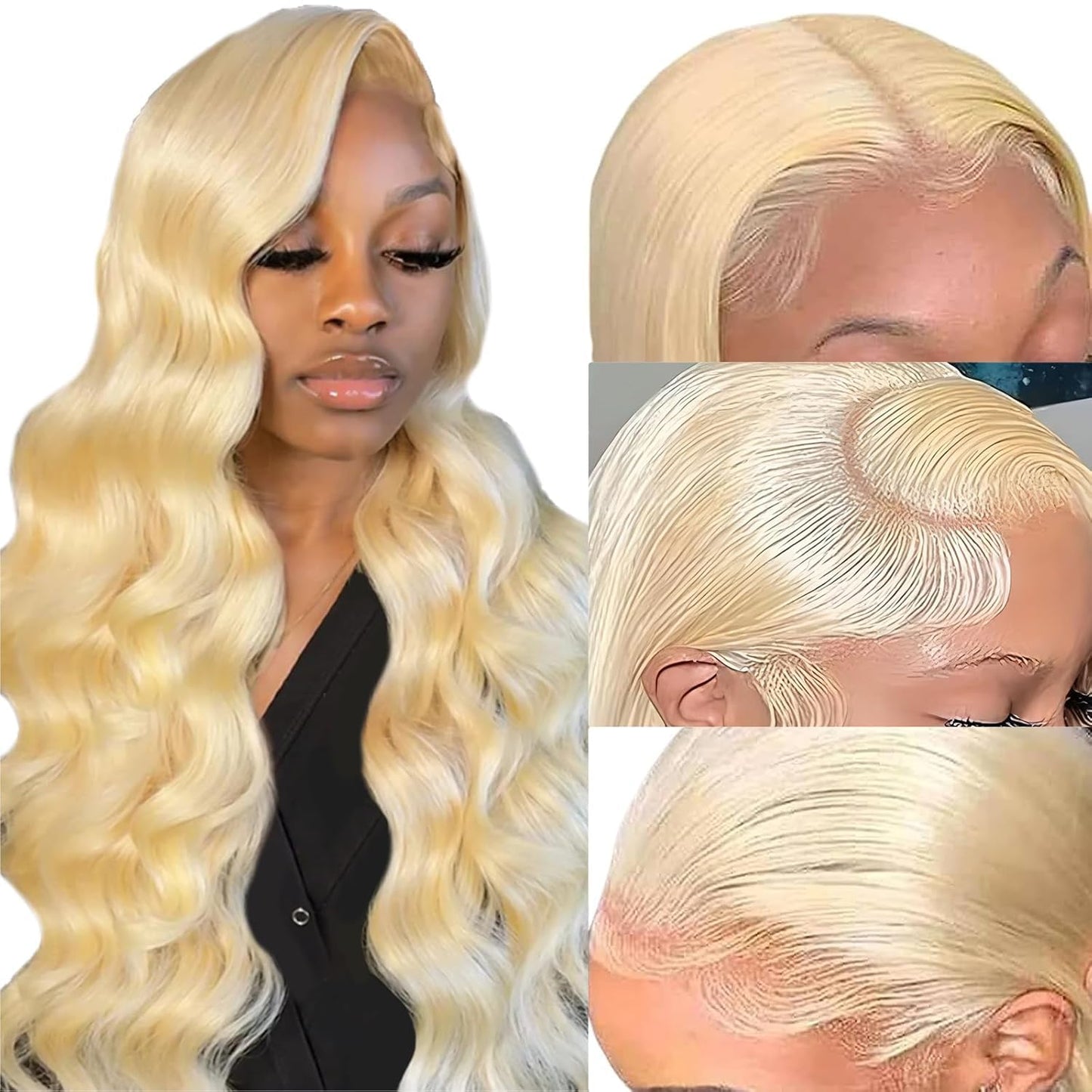 30 Inch 13X6 Lace Front Wigs Human Hair 200% Density Body Wave HD Lace Front Wigs Human Hair Pre Plucked Glueless Wigs Human Hair for Women with Baby Hair