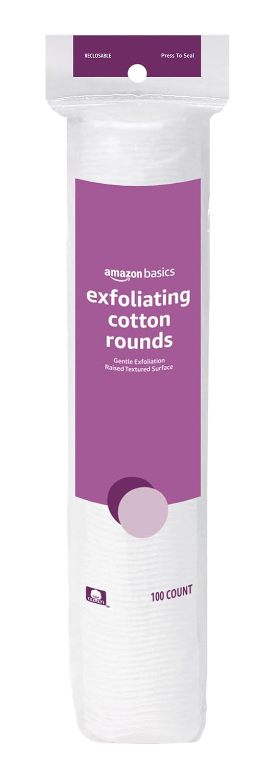 Exfoliating Cotton Rounds, 100 Count (Pack of 1)