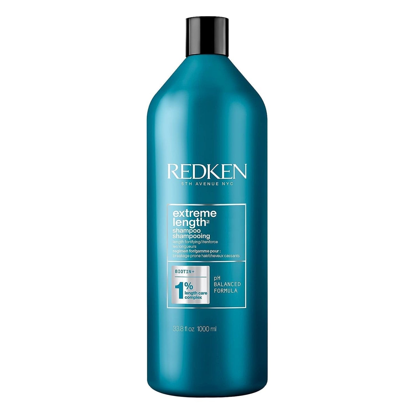 Redken Extreme Length Shampoo | Infused with Biotin | for Hair Growth | Prevents Breakage & Strengthens Hair