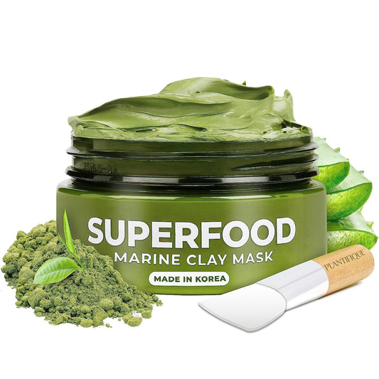 Korean Skin Care Detox Face Mask with Avocado & Superfoods - Hydrating Clay Mud Mask Dermatologist Tested for Face and Body - Vegan Skincare 3.4 Oz/100Ml